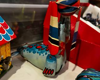 Tin wind up toy Playing Circus Seal
