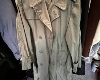 Military army trench coat