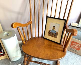 Wooden Rocking chair S.Bent & Bros Vintage maple