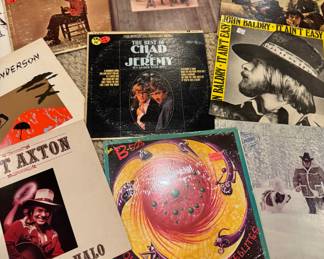 Eclectic Folk & Rock Vinyl Bundle Featuring Chad & Jeremy, Lonnie Bell, John Baldry & More

