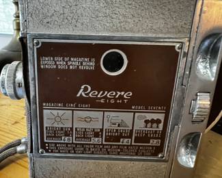 Revere 8mm movie camera 70