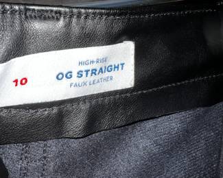 OG Straight pants faux leather