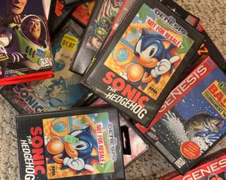 Vintage Sega Genesis Games – Sonic the Hedgehog, Toy Story, SEGA Classics