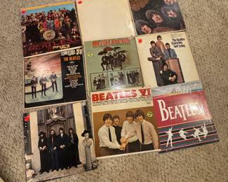 Vintage Beatles Vinyl Record Collection – High Demand Titles: Sgt. Pepper, White Album, Yesterday and Today