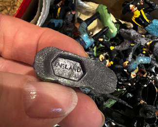 Vintage Britains & Crescent Painted Lead Toy Soldiers – Western & Civil War Lot – Rare UK Figures