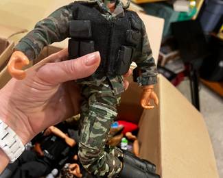 G.I. JOE action figures with gear