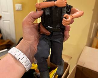 G.I. JOE action figures with gear