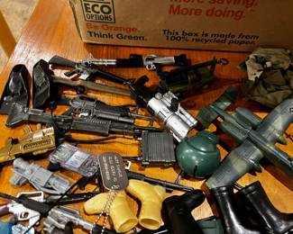 G.I. JOE action figures with gear