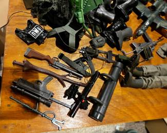 G.I. JOE action figures with gear