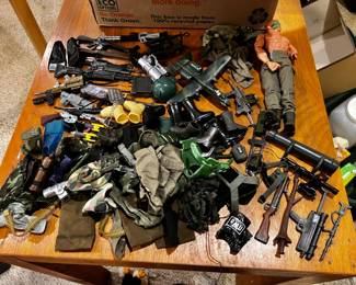 G.I. JOE action figures with gear