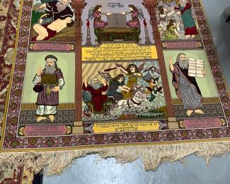 Culture Picture Persian Tabriz 100% Silk and wool Pile Mesurements Width 4 ft 4 in  Price 1,850$