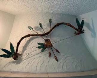 Copper Bow Arrows Art Piece