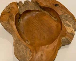 Large Teak Wood Bowl
