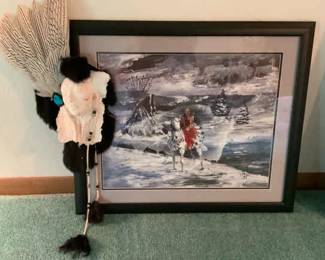Lorenzo Black Lance We Are Our Dreams Signed Print Jashio, Arizona Spirit Catcher