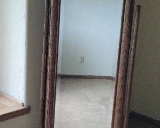 Oak Floor Mirror