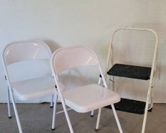 Folding Chairs Step Stool