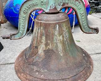 Large cast iron bell casted by American Casting Co in Birmingham AL, guessing early 1900s.