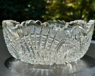 Wonderful cut glass bowl.
