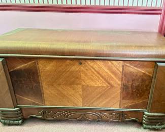 Art deco era cedar chest.