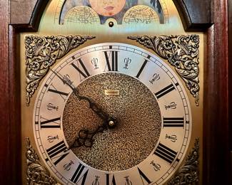 Face detail of Emperor Clock Company model 100M.