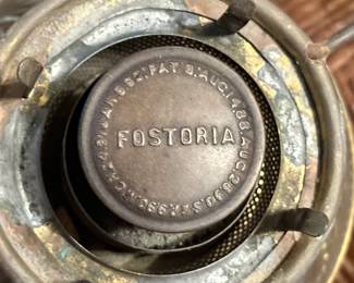 Antique Fostoria lamp.