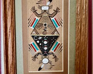 Hopi sand art wall decor.