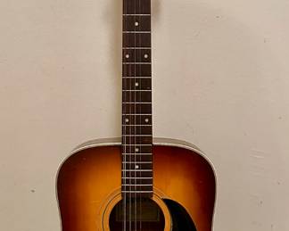 Epiphone FT-160 sunburst 12-string guitar.