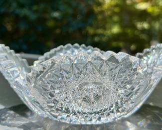 Wonderful cut glass bowl.
