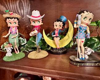 Betty Boop "All Dolled Up" collector figurines.