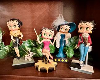 Betty Boop "All Dolled Up" collector figurines.