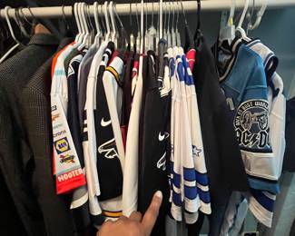 Sports tee shirts and jackets