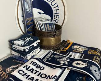Lots of Georgia Southern memorabila 
