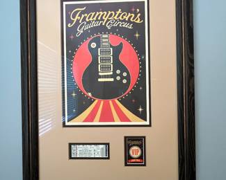 Peter Frampton and many other band memorabilia just look at all pictures