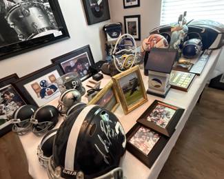 Signed sports memorabilia