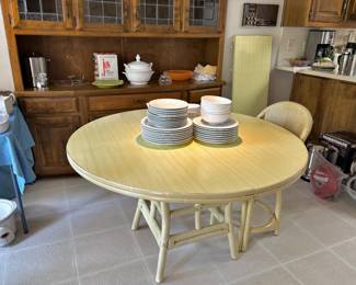 Dinette Table, Crate & Barrel White Dinnerware