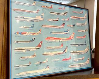 Civil Aircraft Poster, Framed