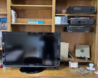 Panasonic TV, Pioneer Receiver, Hitachi & JVCVHS Players