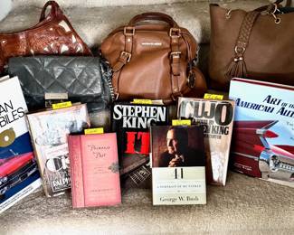 Collectible Books, Designer Purses