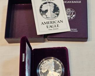1990 Walking Liberty Silver Eagle With Case And COA https://www.auctionninja.com/stress-free-estate-services-llc/sales/details/collectors-cache-auction-coins-vintage-toys-jewelry-collectibles-ephemera-silver-and-more-no-reserves-shipping-available-or-alton-nh-pickup-36.html?an=pptvtd