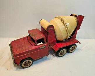 Tonka Metal Toy Trucks Red Cement Mixer  https://www.auctionninja.com/stress-free-estate-services-llc/sales/details/collectors-cache-auction-coins-vintage-toys-jewelry-collectibles-ephemera-silver-and-more-no-reserves-shipping-available-or-alton-nh-pickup-36.html?an=pptvtd