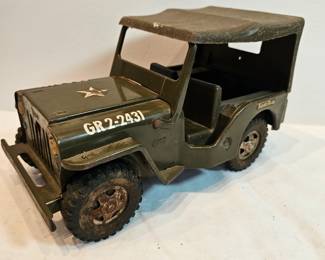 Tonka Metal Toy Truck Army Jeep With Top https://www.auctionninja.com/stress-free-estate-services-llc/sales/details/collectors-cache-auction-coins-vintage-toys-jewelry-collectibles-ephemera-silver-and-more-no-reserves-shipping-available-or-alton-nh-pickup-36.html?an=pptvtd