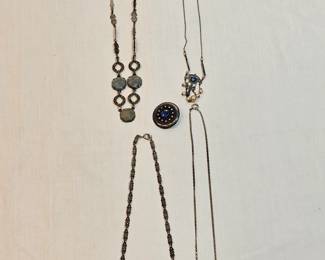 Antique Sterling Necklaces And Pendant Lot https://www.auctionninja.com/stress-free-estate-services-llc/sales/details/collectors-cache-auction-coins-vintage-toys-jewelry-collectibles-ephemera-silver-and-more-no-reserves-shipping-available-or-alton-nh-pickup-36.html?an=pptvtd