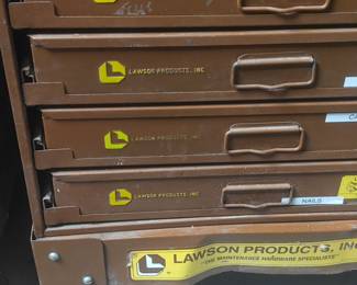 Lawson Products Parts Sorter Cabinets