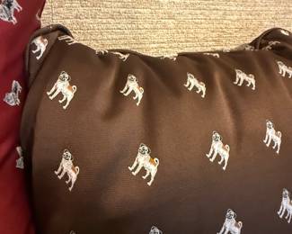 Decorative show dog theme pillows