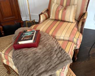 Bergere chair & ottoman