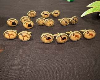 Show dog cufflinks (multiples of each style available)