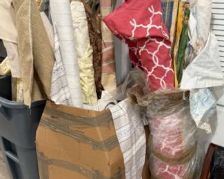 Lots of bolts of fabric