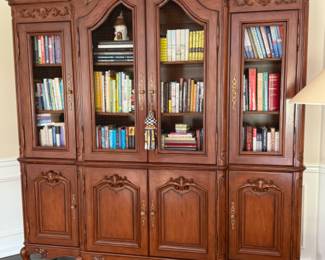 Hand carved bibliotics / library cabinet