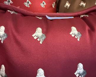 Decorative show dog theme pillows