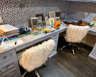 Fuzzy desk chairs